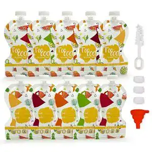 Quetschbeutel wiederverwendbar Sweety Fox – 10 x Quetschies