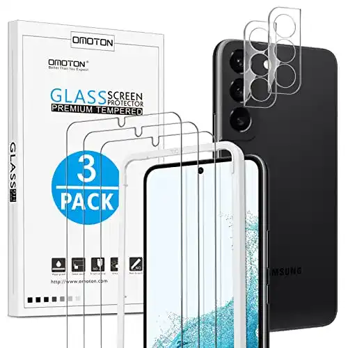 Samsung-Galaxy-S22-Panzerglas OMOTON Installationshilfe