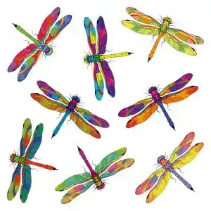 Vogelschutz-Aufkleber Stickers4 Libellen-Fensteraufkleber