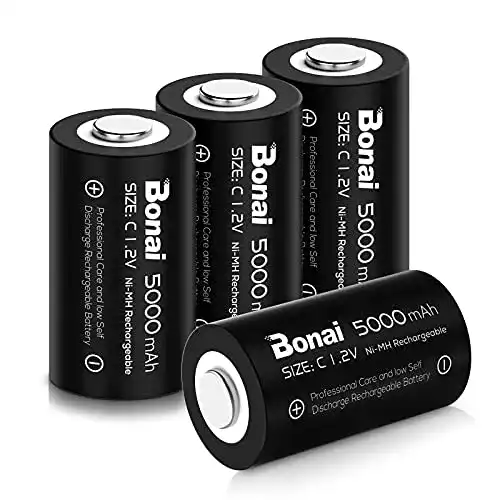 Akkus für Solarleuchten BONAI C Akku 5000mAh Baby C