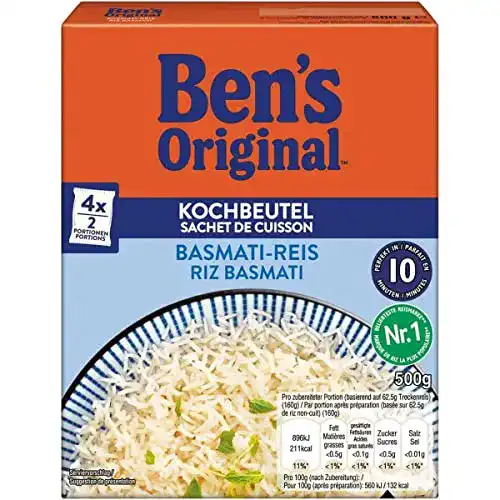 Reis Ben’s Original Basmati, 10 Minuten Kochbeutel 500g