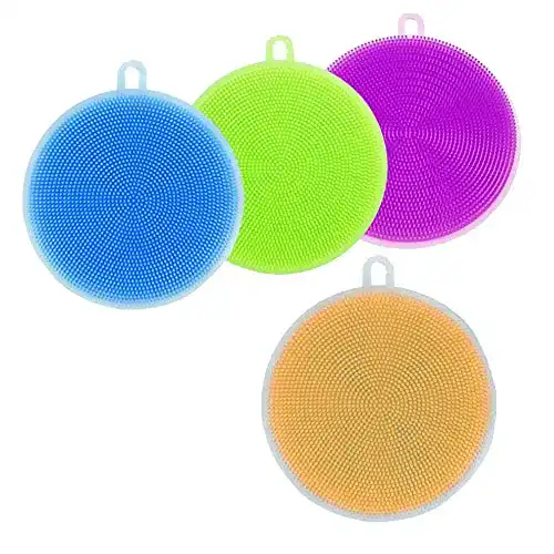 Silikonschwamm XINGSUI 4-teilige Silikon-Geschirrspülbürste