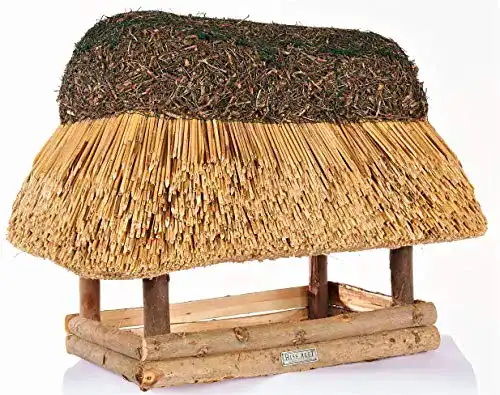 Vogelhaus mit Reetdach Hiss Reet ® Vogelfutterhaus LÜNEBURG