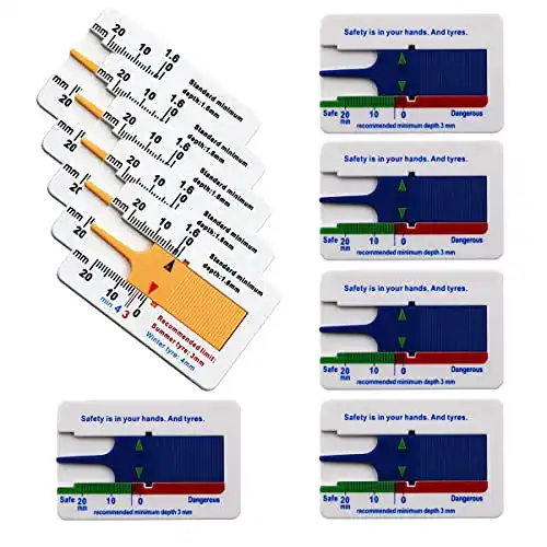 Reifenprofilmesser Xiuyer Reifen Profiltiefenmesser Vernier 10pcs