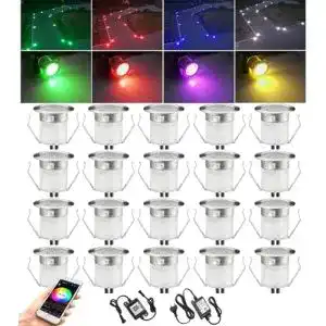 Bodeneinbaustrahler GEYUEYA Home 20er Bluetooth RGB Led