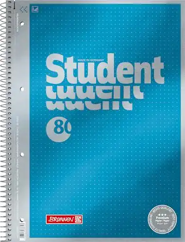 Collegeblock Brunnen 1067147 Dotted Premium Deckblatt, 5 Stück