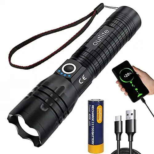 Taschenlampe 10.000 Lumen outlite Taschenlampe, Extrem Hell