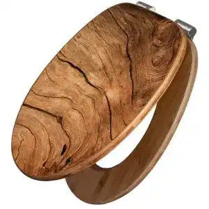 WC-Sitz aus Holz mit Absenkautomatik banjado ® Design WC Sitz