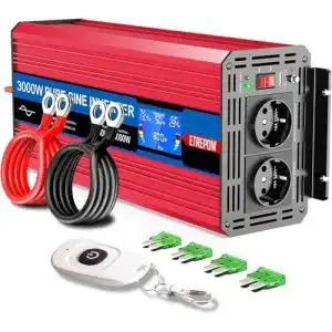 Wechselrichter 3.000 W ETREPOW Spannungswandler 12v auf 230v