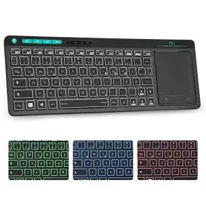 Funktastatur mit Touchpad Rii K18 Plus Kabellose TV-Tastatur