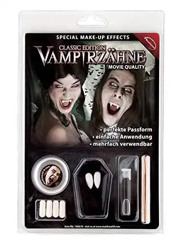 Vampirzähne Maskworld Vampir Zähne Deluxe-Set