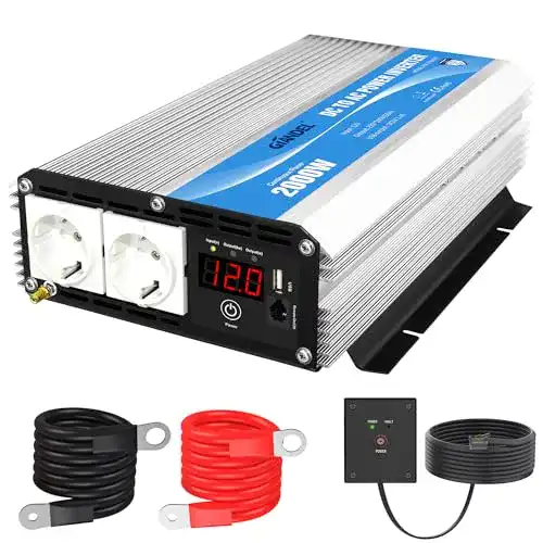 Wechselrichter 2.000 W GIANDEL 2000W Modifizierter Welle