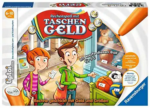 Tiptoi Ravensburger Spiel 00779 Rechenspaß mit Taschengeld