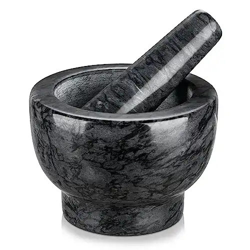 Granit-Mörser Velaze Marmor Mörser mit Stößel im Set