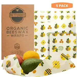 Bienenwachstuch BetterBee, Wachspapier 5er Set
