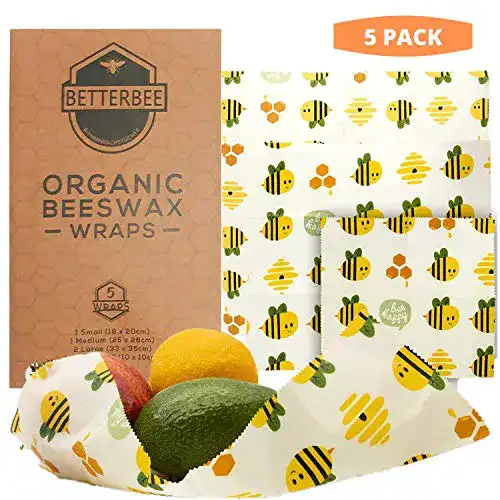 Bienenwachstuch BetterBee, Wachspapier 5er Set