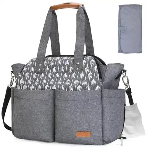 Wickeltasche Lekebaby Baby Bote groß mit Wickelunterlage