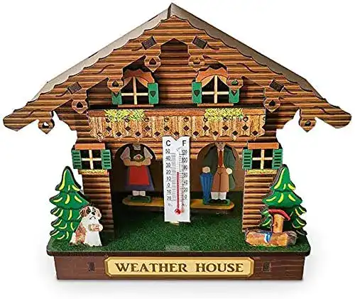 Die beste Wetterhaus Generic , Haus Holz Chalet Barometer Thermometer 2026 Test Bestseller Wetterhaus Generic , Haus Holz Chalet Barometer Thermometer
