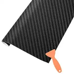 Carbon-Folie AOBETAK Matt Schwarz, 1500 x 300 mm