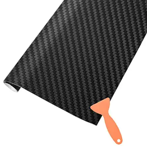 Carbon-Folie AOBETAK Matt Schwarz, 1500 x 300 mm
