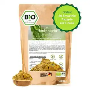 Bio-Hanfprotein Hanfoo, 1kg + Gratis Smoothie E-Book (PDF)