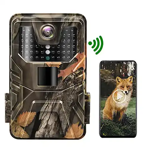 Wildkamera-mit-App Hieha Wildkamera WLAN 30MP 4K mit App