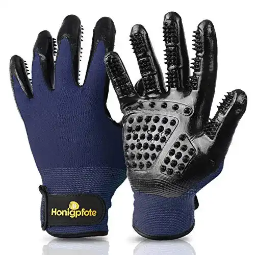 Fellpflege-Handschuh Honigpfote Fellpflegehandschuh Paar