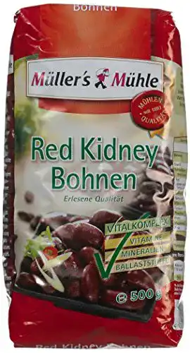 Kidneybohnen Müllers Mühle Red Kidney Bohnen, (7 x 500 g)