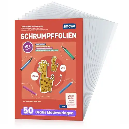 Schrumpffolie Smowo ® 10 Stück transparent A4
