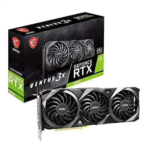 Die beste GeForce RTX 3060 12 GB MSI GeForce RTX 3060 VENTUS 3X 12G 2026 Test Bestseller GeForce RTX 3060 12 GB MSI GeForce RTX 3060 VENTUS 3X 12G