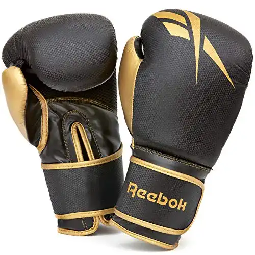Boxhandschuhe Reebok 10 Oz Boxhandschuh, Gold/Schwarz, 10oz