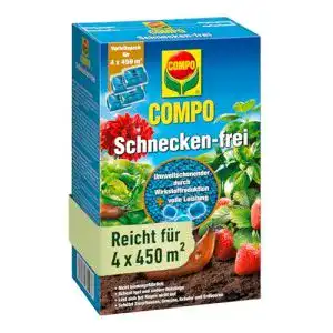 Schneckenschutz Compo Schnecken-frei, Schneckenkorn, 4×225 g