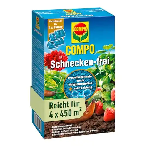 Schneckenschutz Compo Schnecken-frei, Schneckenkorn, 4×225 g