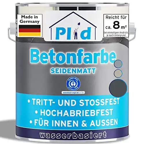 Betonfarbe Anthrazit plid ® Betonfarbe Innen & Außen Frostsicher