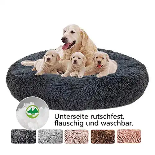 Hundebett-Donut Haoye Hundebett Grosse Hunde, waschbar