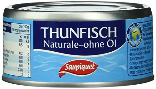 Thunfisch Saupiquet, Stücke in Wasser, 24 x 185 g