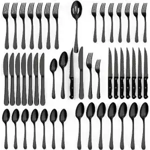 Schwarzes Besteck Tribal Cooking Stainless Steel Cutlery Set