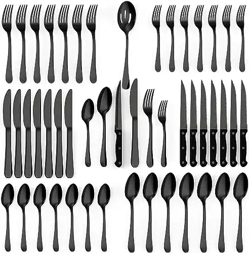 Schwarzes Besteck Tribal Cooking Stainless Steel Cutlery Set