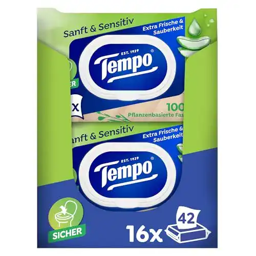Tempo-Toilettenpapier Tempo “Sanft & Sensitiv” Megapack