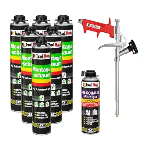 Die beste Bauschaum Isolbau SET Pistolenschaum 6 Dosen 750 ml 2026 Test Bestseller Bauschaum Isolbau SET Pistolenschaum 6 Dosen 750 ml