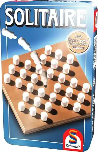 Solitär-Brettspiel Schmidt Spiele 51231 Solitaire BMM Metalldose