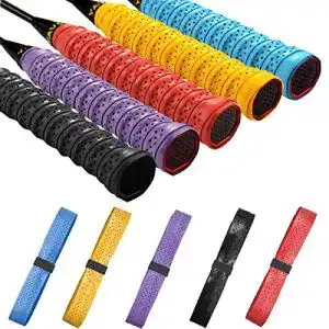 Tennisgriffband Fodlon 5 Stück Griffband Badminton Schläger, Griffbänder Tennisschläger Selbstklebend