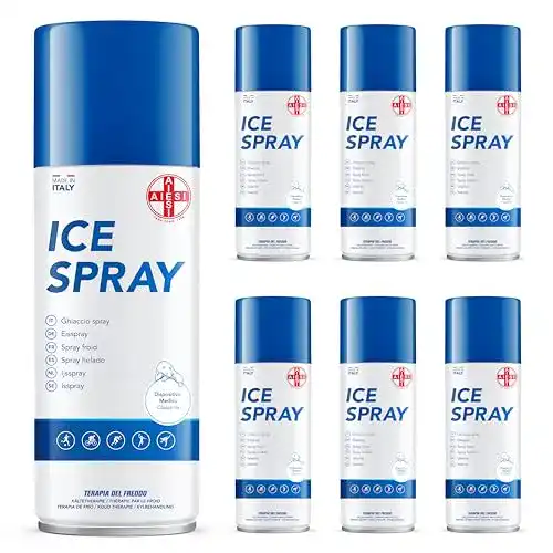 Eisspray AIESI ® Kältespray mit MENTHOL 400 ml Dose, 6 Stück