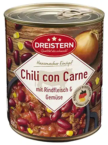 Chili con Carne Dreistern mit Rindfleisch, Mais & Bohnen, 800 g