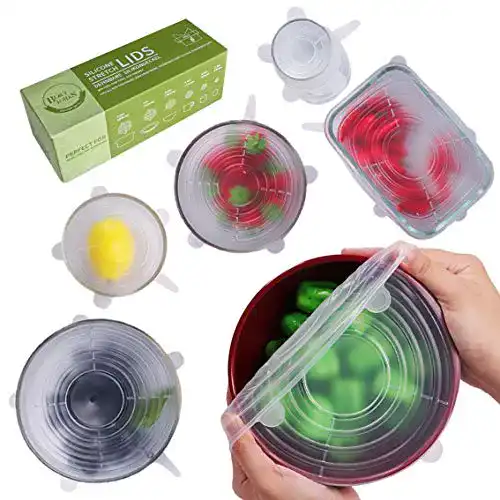 Silikondeckel BEAUTLOHAS. dehnbar, 6 Pack