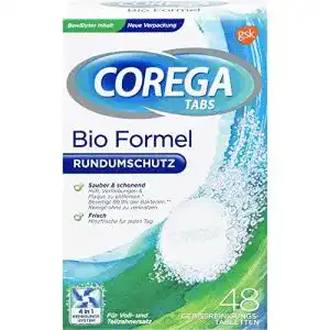 Zahnspangenreiniger Corega Reinigungs-Tabs Bio Formel, 48 Stk.