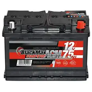 Autobatterie 72 Ah BlackMax Batterien BlackMax AGM Autobatterie 12V