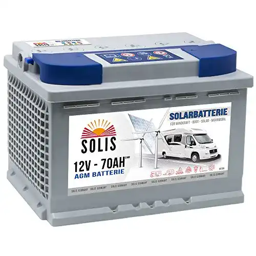 AGM-Batterie 70 Ah SOLIS Solarbatterie