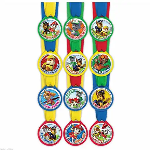 Medaille amscan Paw Patrol Mini Award, 12 pcs