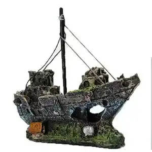 Aquariumdeko TMEOG Ornamente für Aquarien, Kunststoff Boot